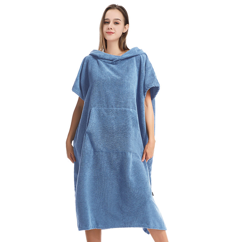 Poncho Robe HiTurbo® microfiber Terry Surfing Poncho Changing Robe