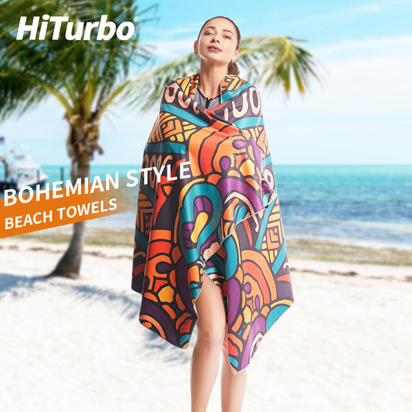 HiTurbo® Microfiber Beach Towel(71"x35") SAND FREE