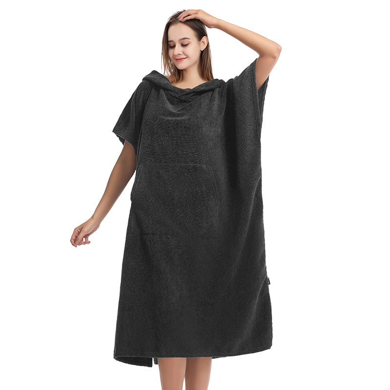HiTurbo® microfiber Terry Surfing Poncho Changing Robe