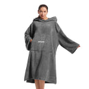 HiTurbo® Microfiber Fleece Long Sleeve Robe